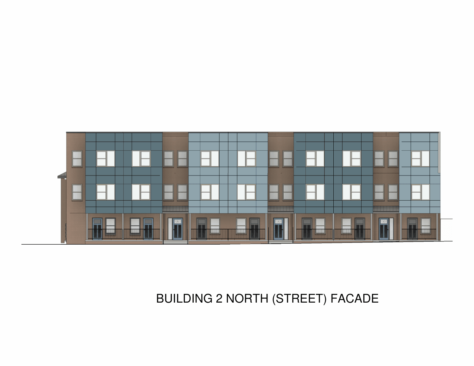 Building 2 north street facade elevation