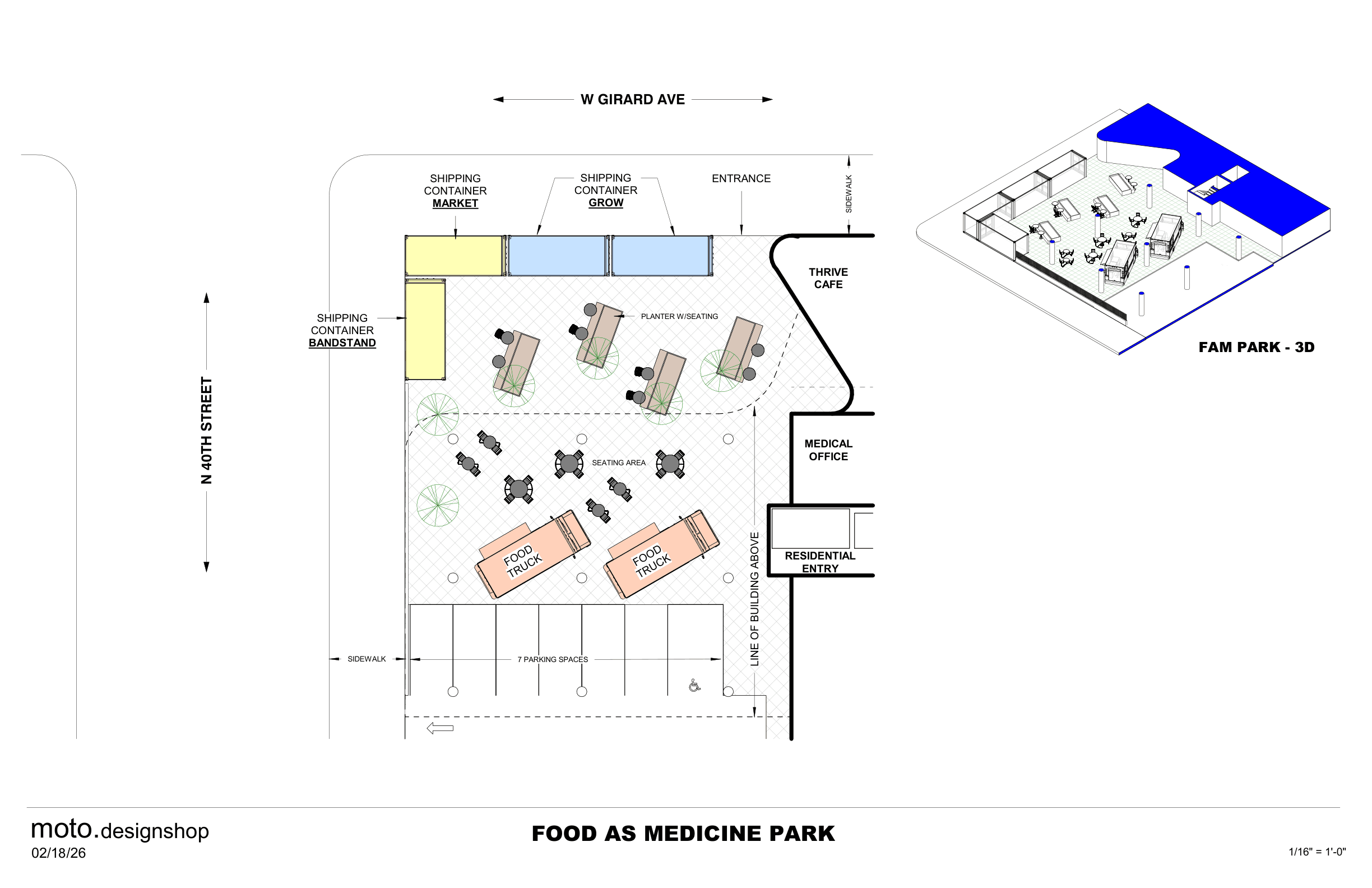 Food as Medicine Park site plan