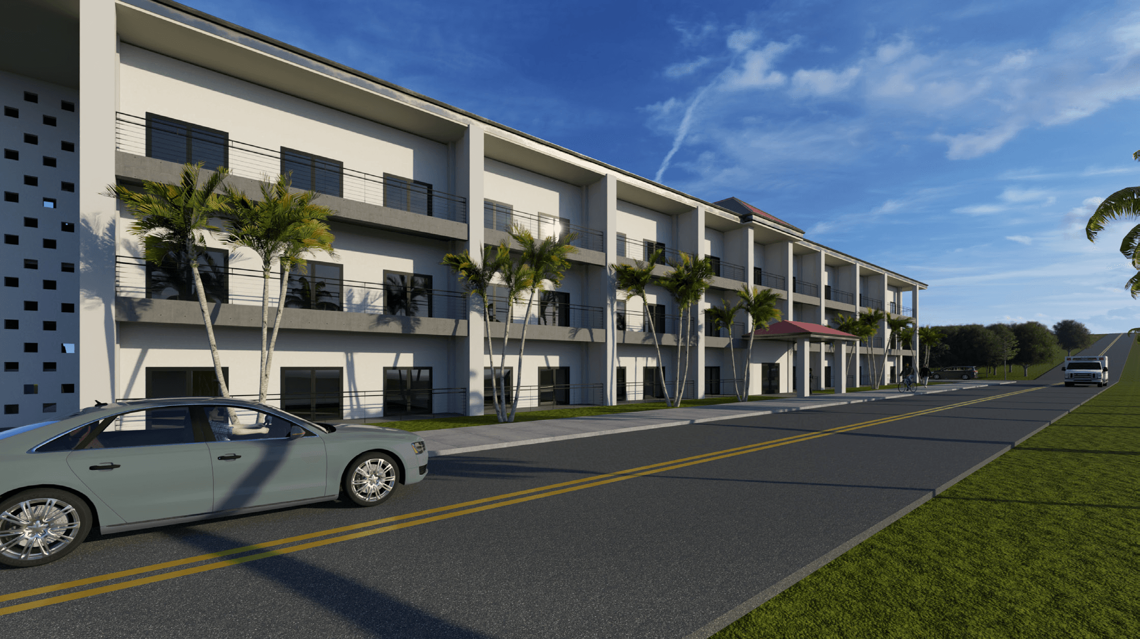 Workforce Housing facade close-up